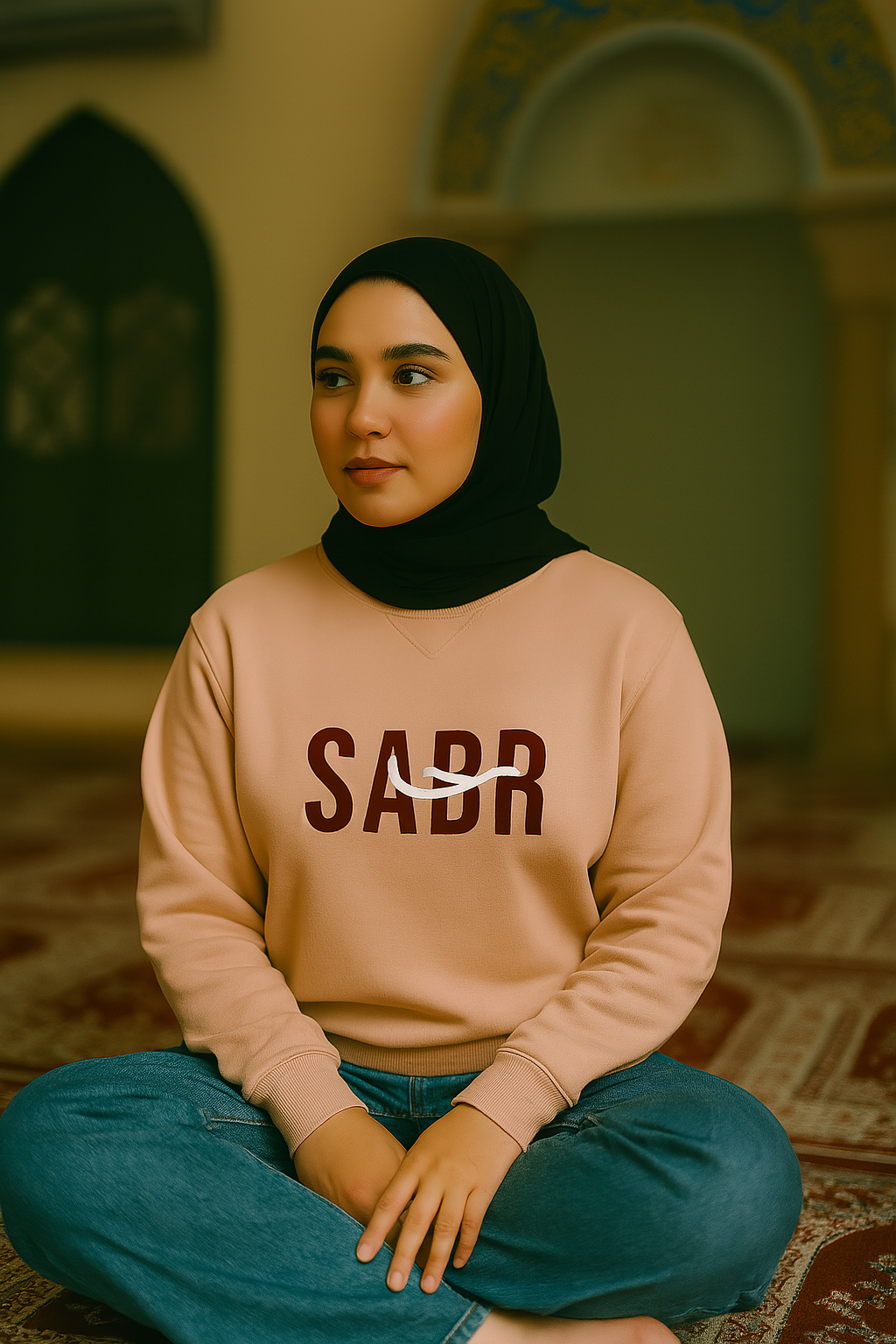 Islamic design Crew Neck Sweater Sabr