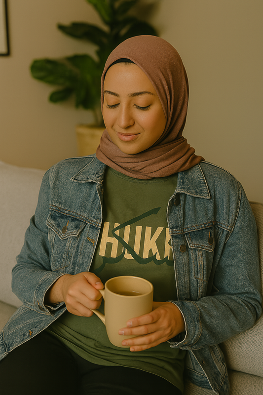 Islamic design short sleeve t-shirt Shukr