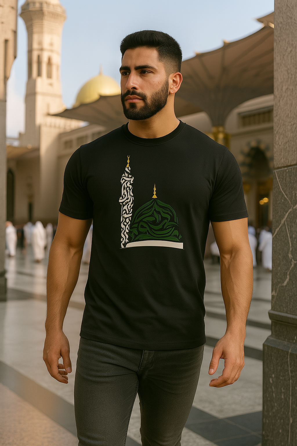Islamic design short sleeve t-shirt Madina
