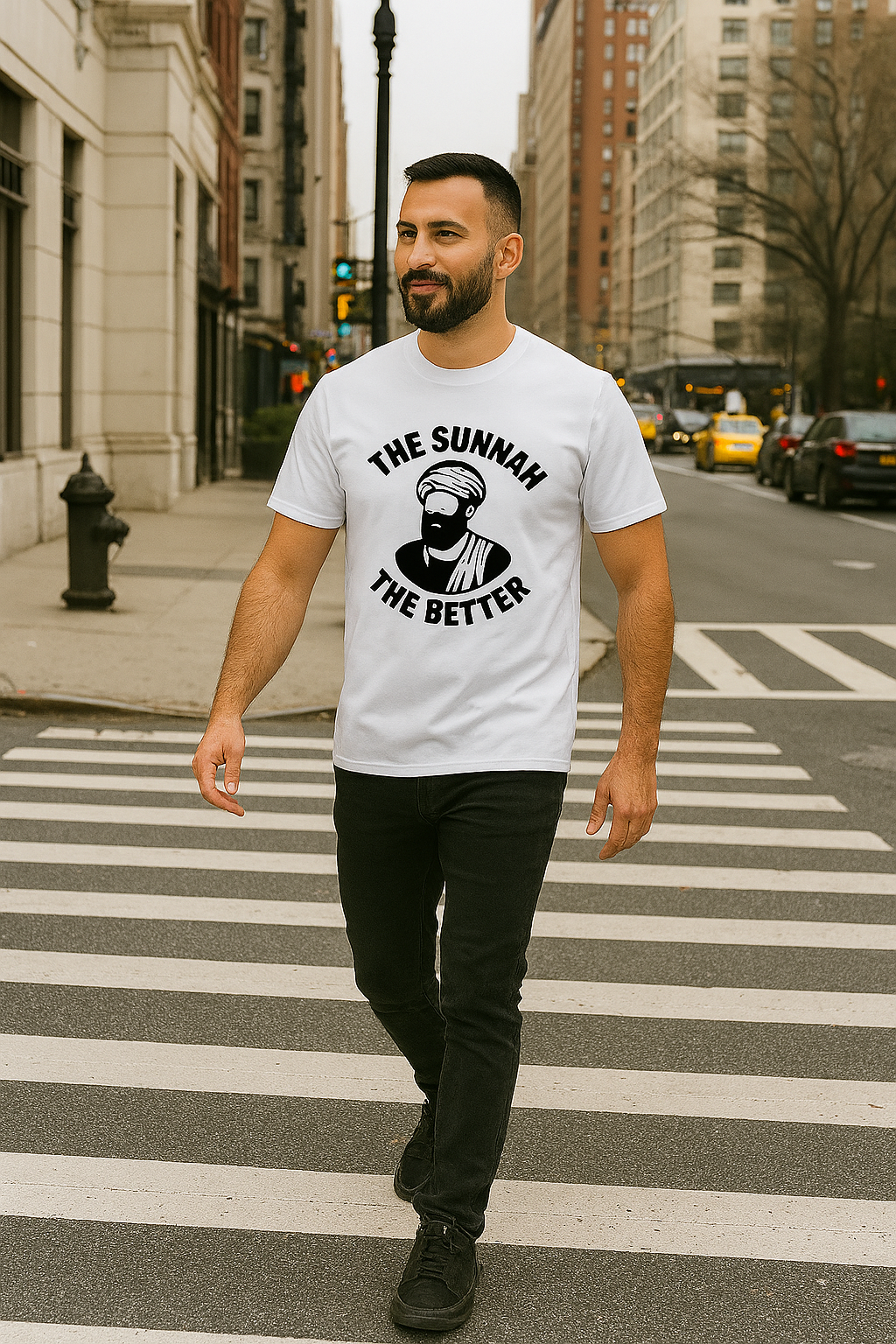 Islamic design short sleeve t-shirt The Sunnah The Better