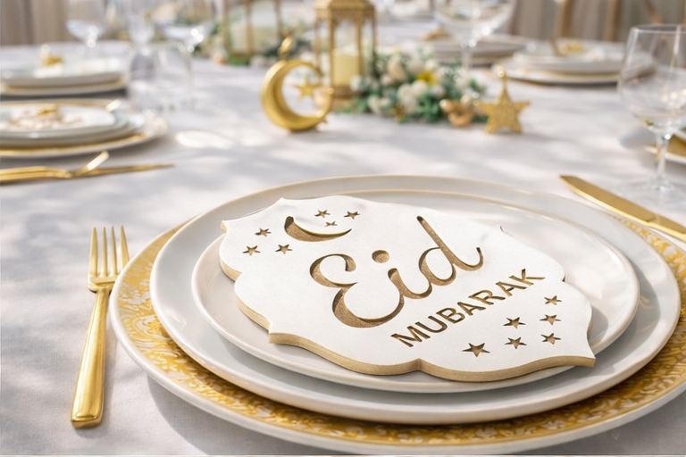 Eid Mubarak placemat decor