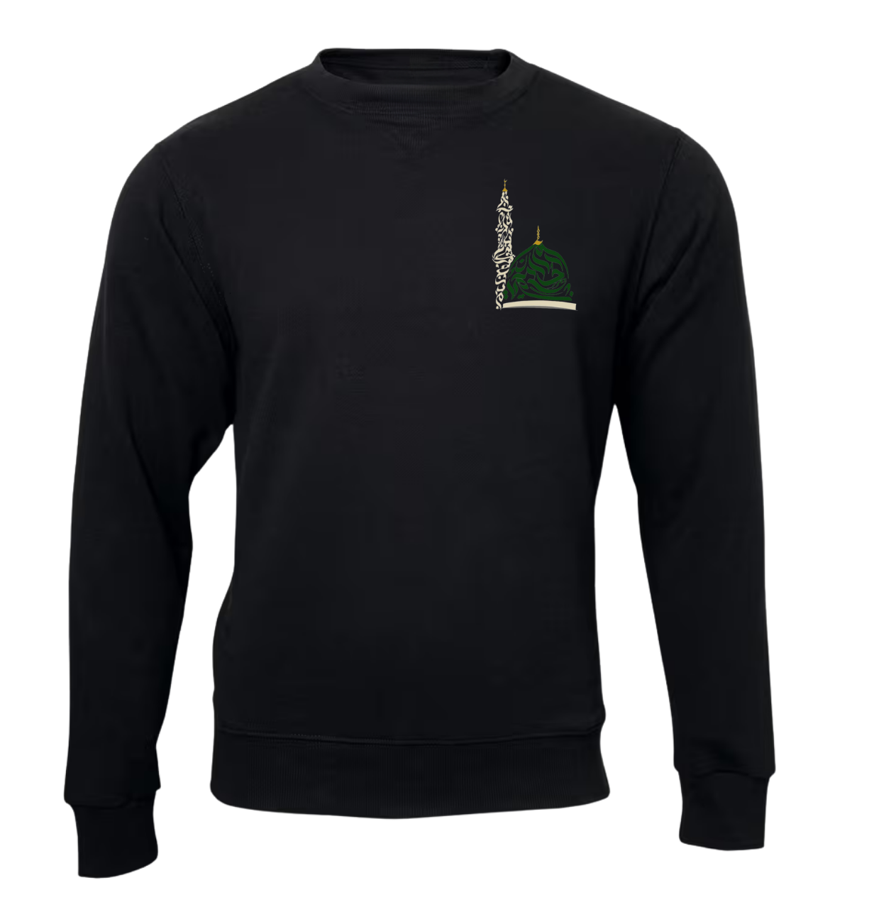 Islamic design Crew Neck Sweater Madina (Embroidered)