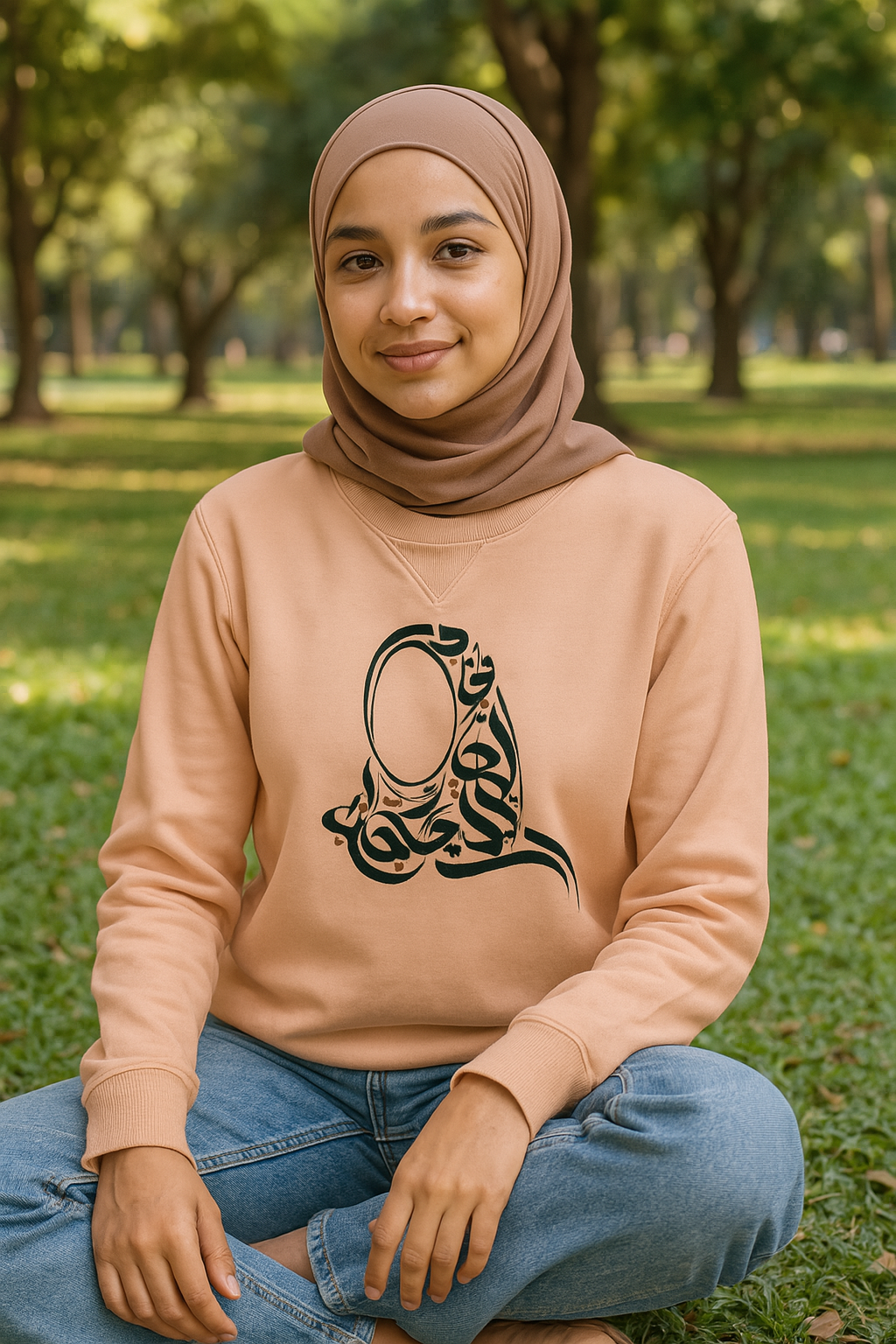 Islamic design Crew Neck Sweater Hijab