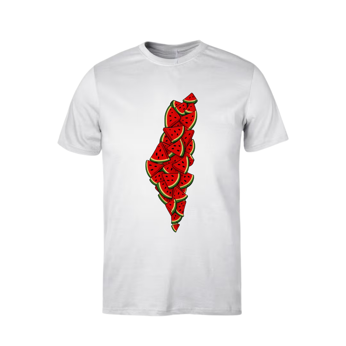 Islamic design short sleeve t-shirt Palestine Watermelon