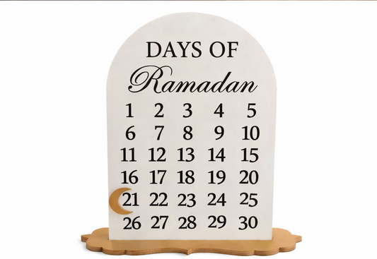 Ramadan Calendar with manual moving moon