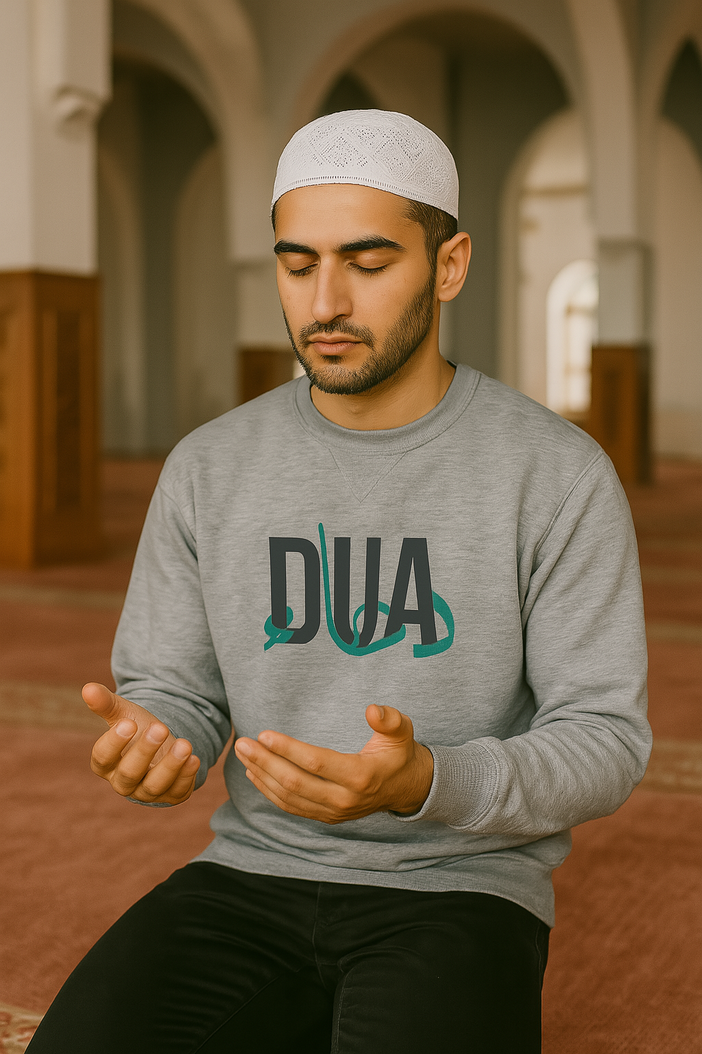 Islamic design Crew Neck Sweater Dua